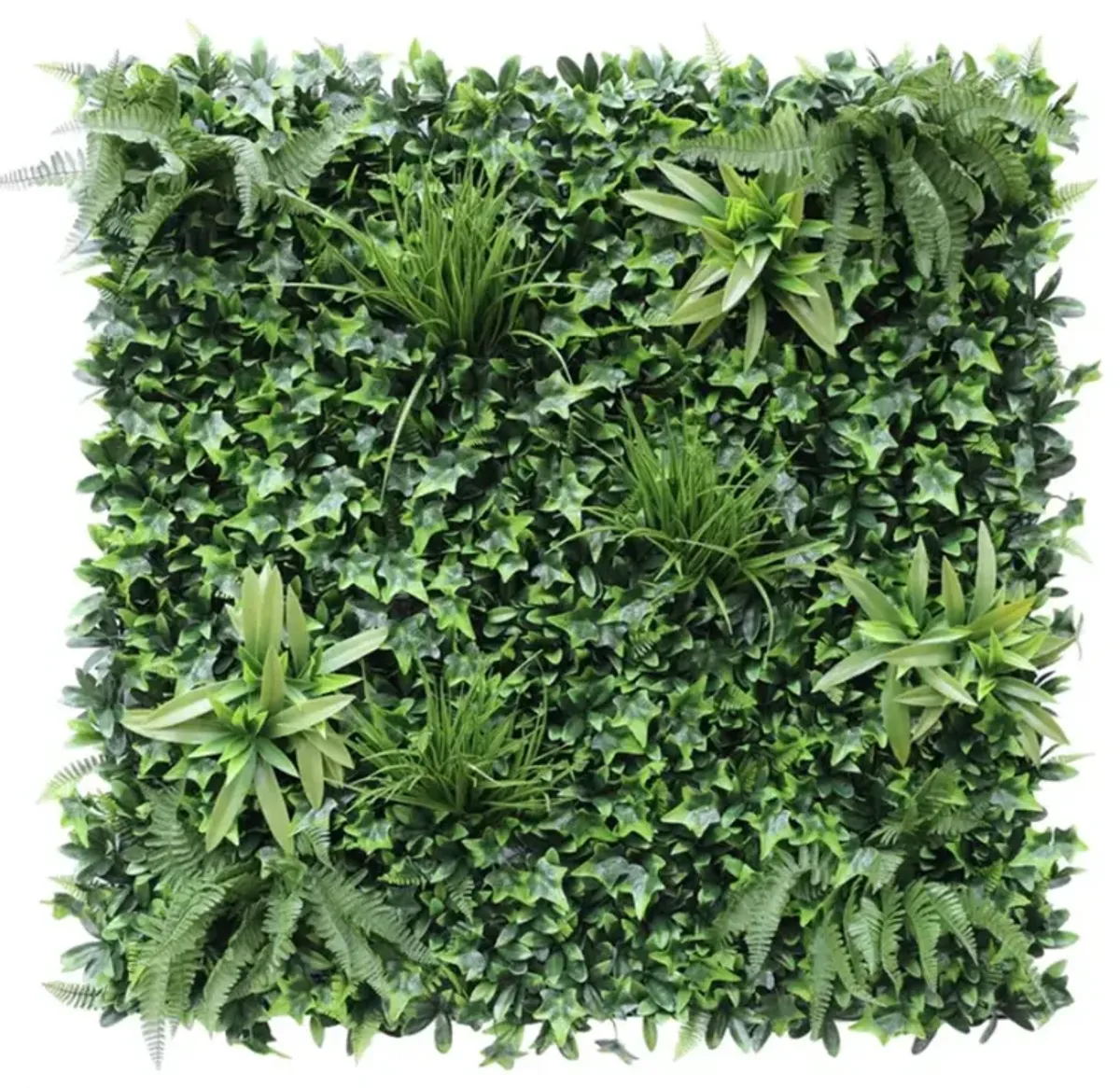 Luxury Green Tropics Artificial Living Wall / Green Wall 40" x 40" 11SQ FT Commercial Grade UV Resistant