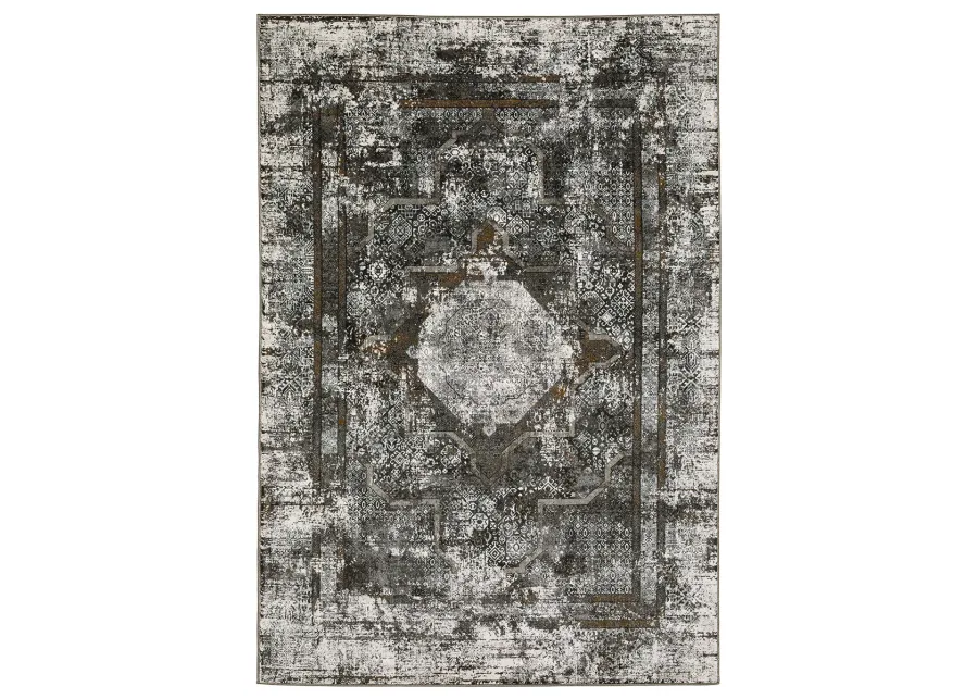 Gemini 7'10" x 10'10" Char Rug