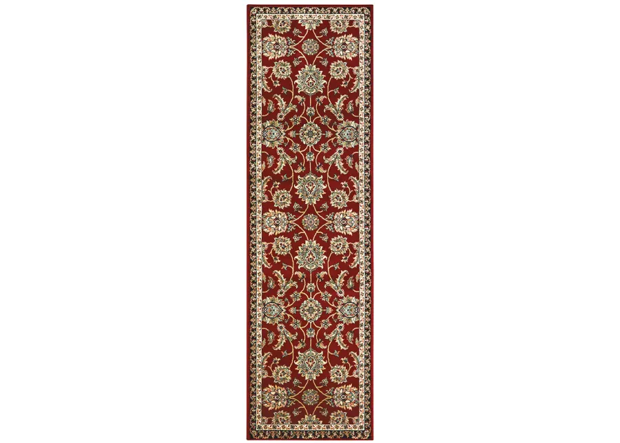 Kashan 2'3" x 7'6" Red Rug