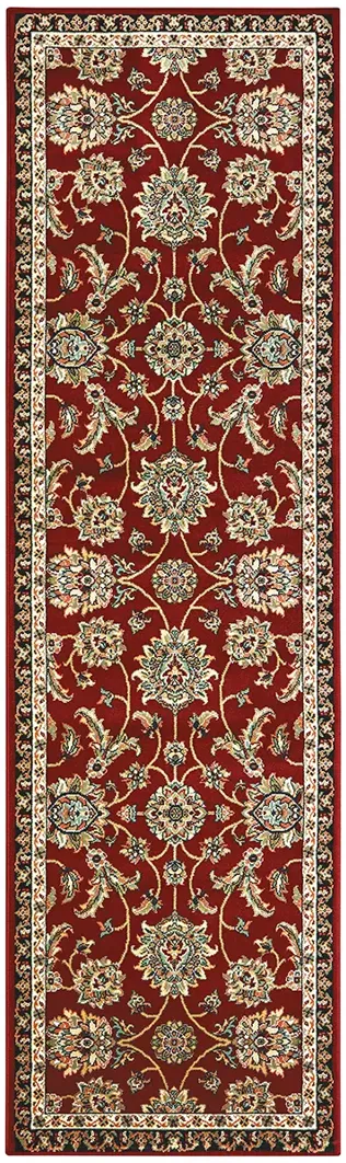 Kashan 2'3" x 7'6" Red Rug