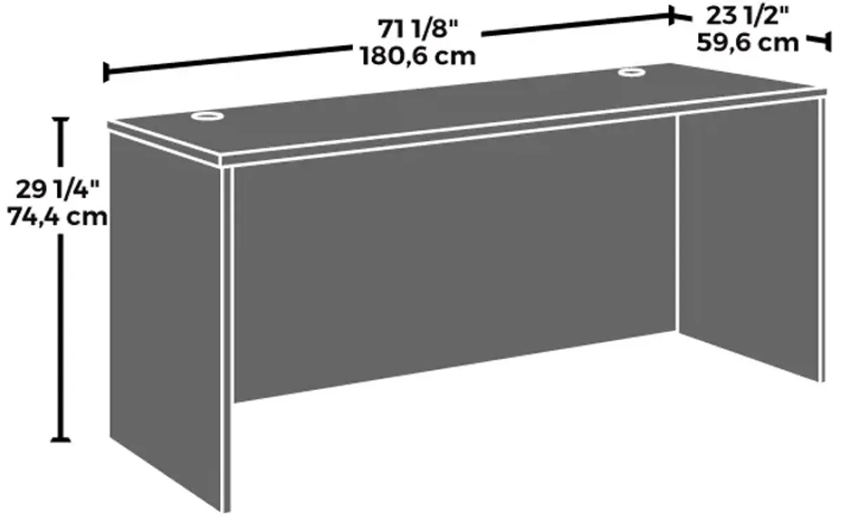 Affirm 72 X 24 Desk Shell