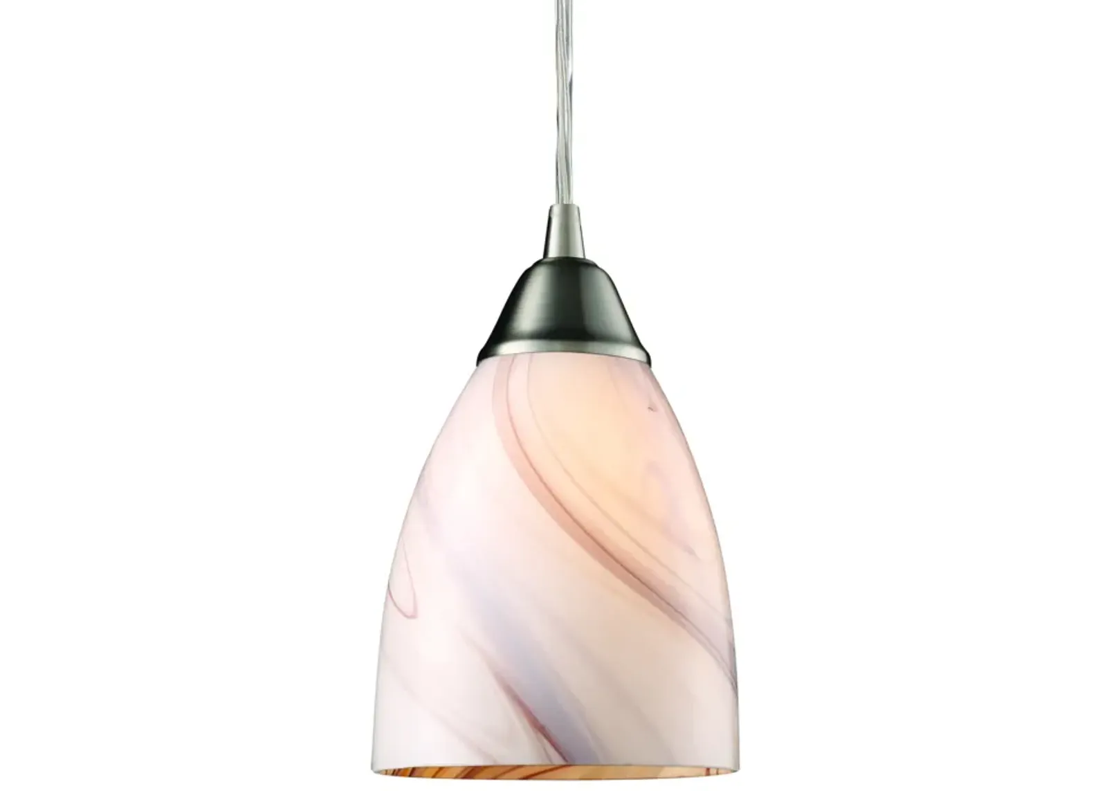 Pierra LED Swirl Glass Mini Pendant