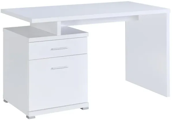 Irving 47-inch 2-drawer Office Computer Desk White