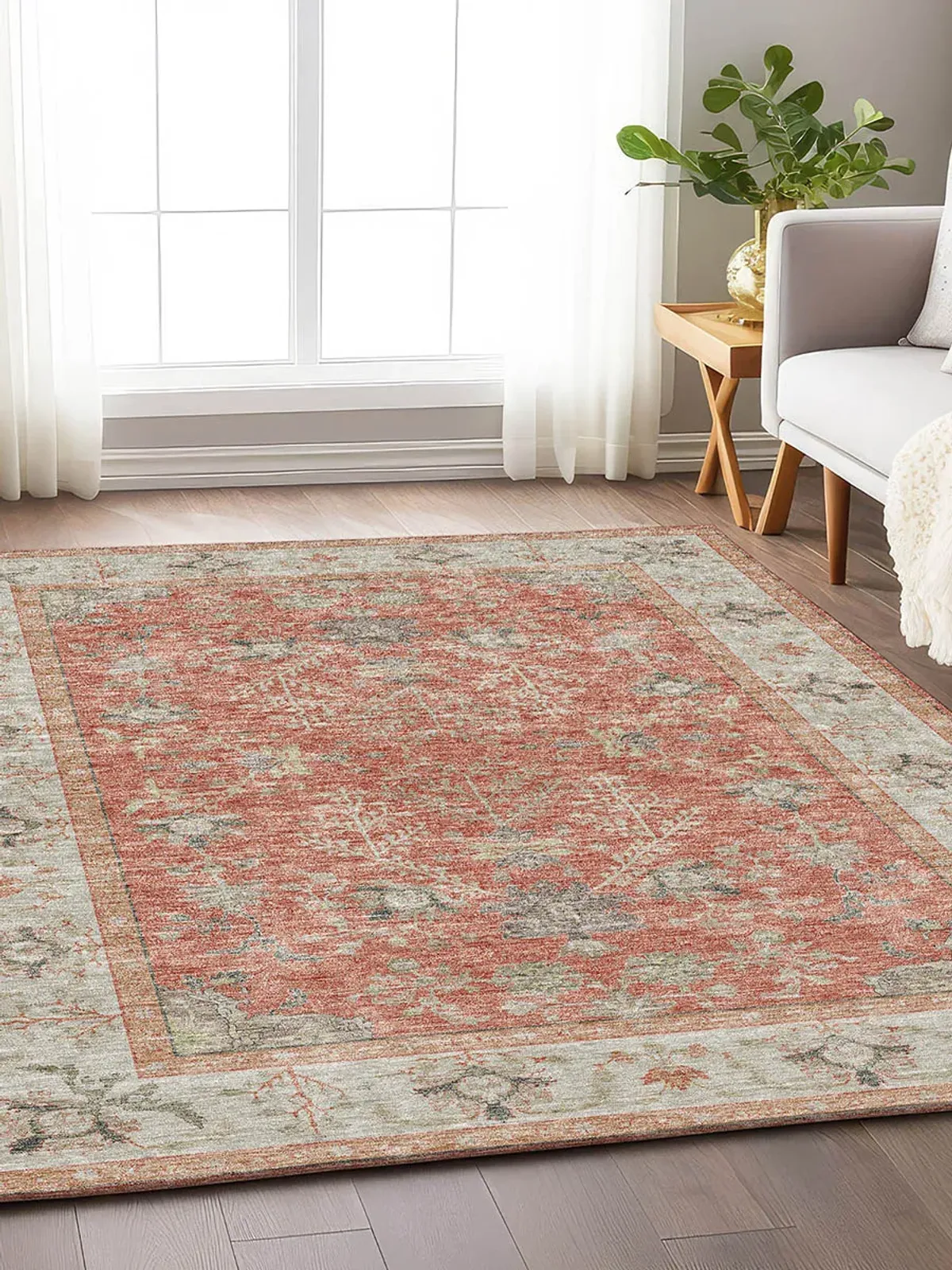 Hatay HY9 Coral 9' x 12' Rug