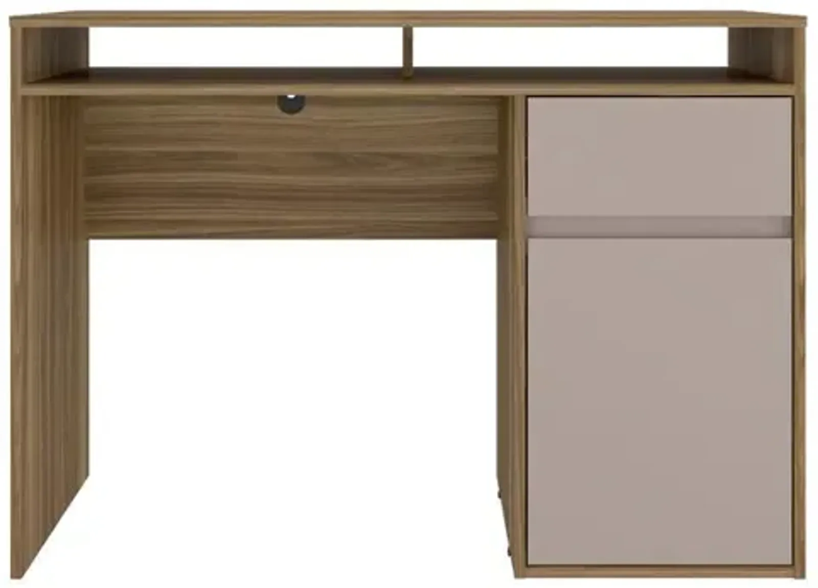 Techni Mobili Home Office Workstation with Storage, Walnut