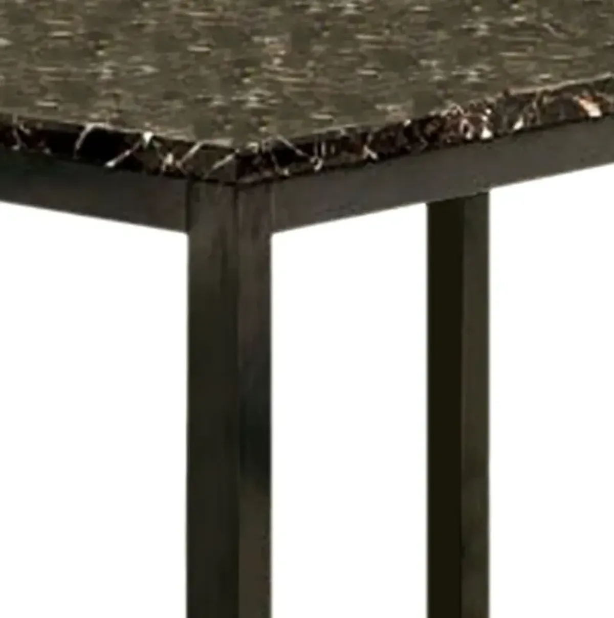 Colman Modern Dining Table In Black-Benzara