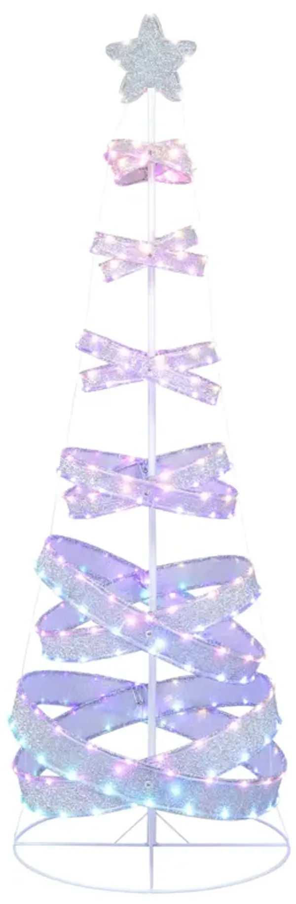 7 Feet Outdoor Spiral Christmas Tree for Party  Xmas New Year Decoration