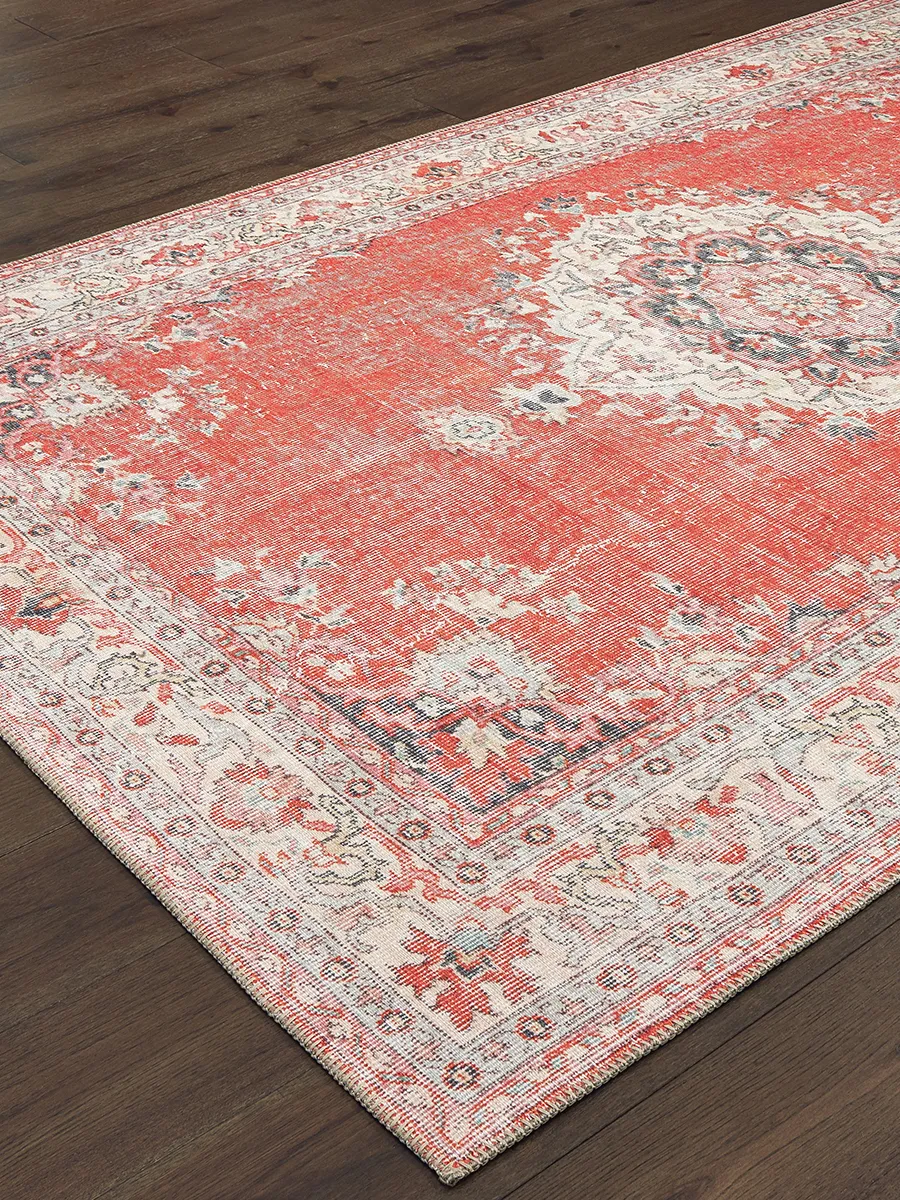 Sofia 5'3" x 7'6" Red Rug