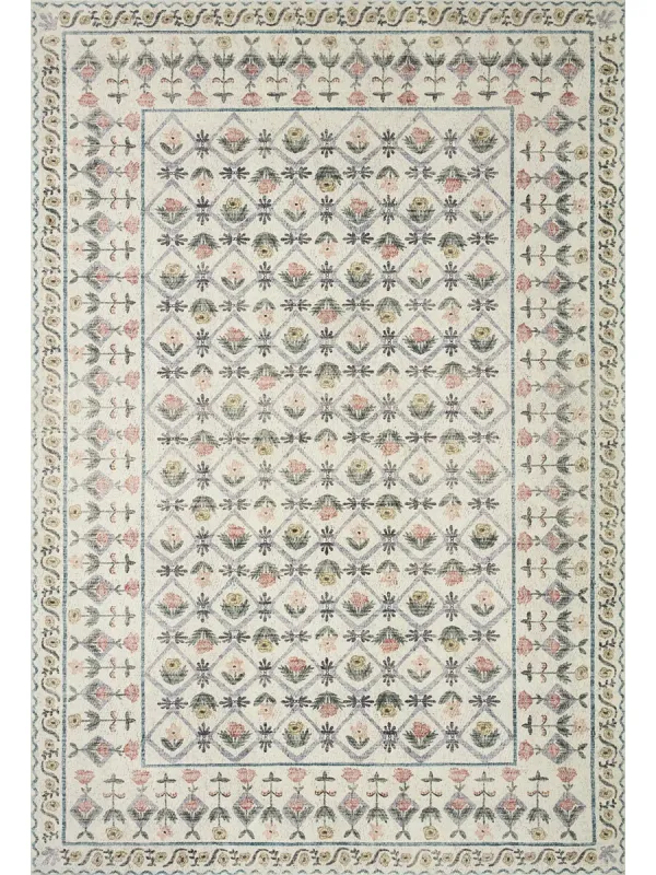 Eden Lattice Ivory 2'6" x 9'6" Runner Rug