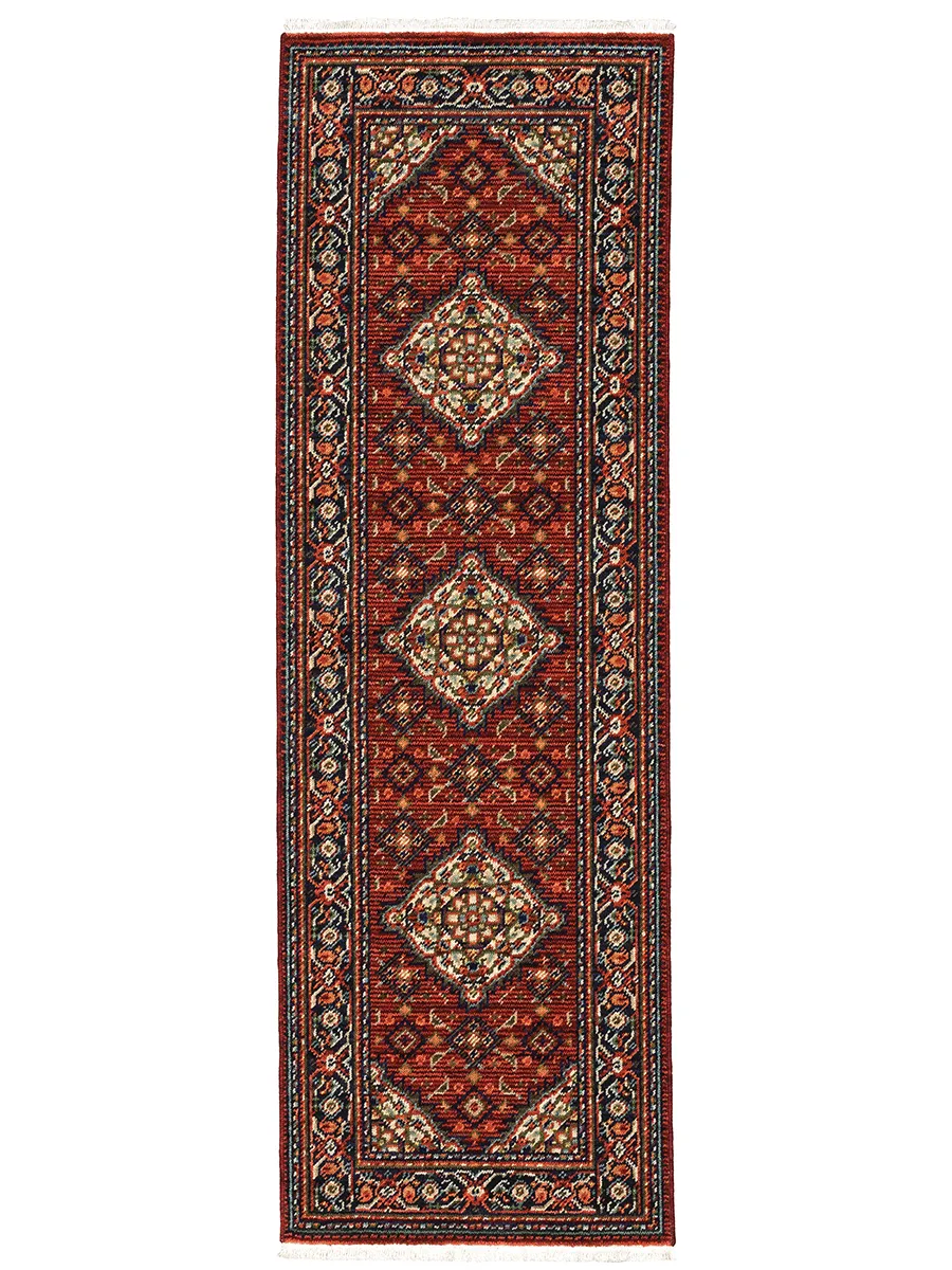 Lilihan 2' x 6' Red Rug