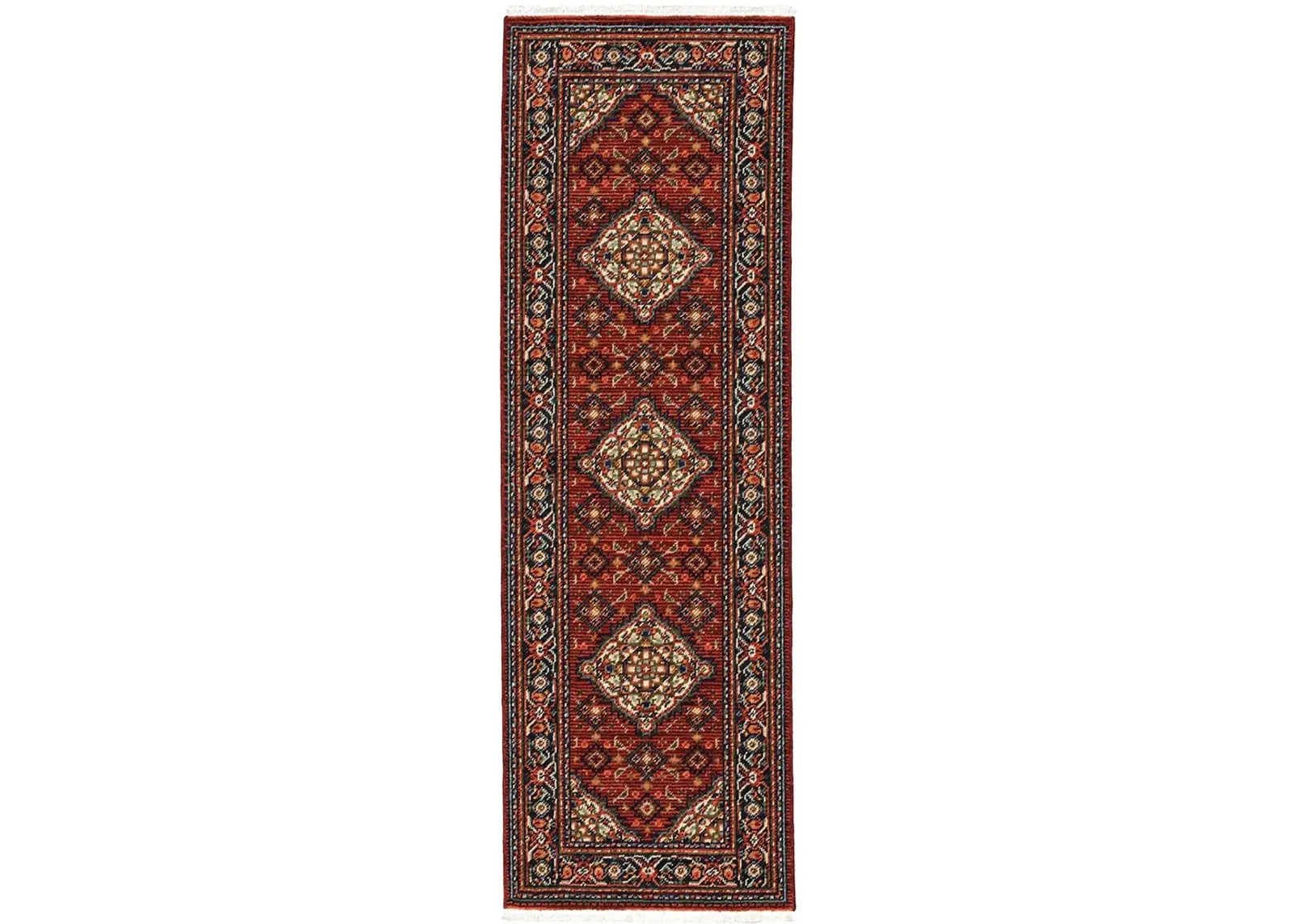 Lilihan 2' x 6' Red Rug