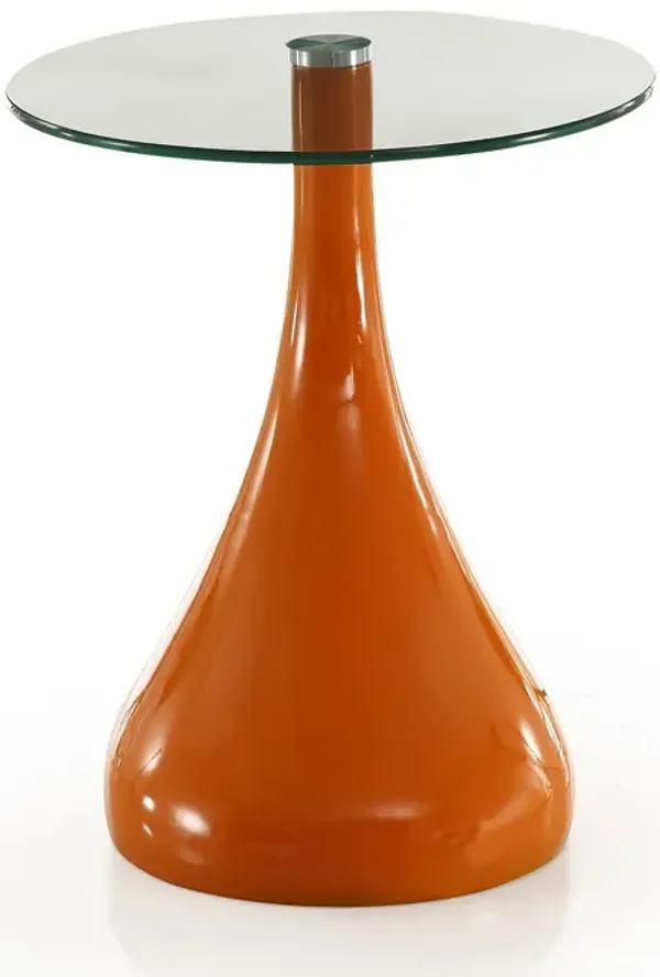 Lava Orange Accent Table