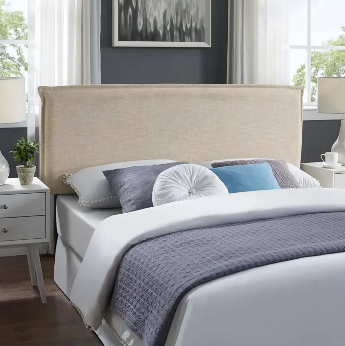 Modway - Camille Queen Upholstered Fabric Headboard