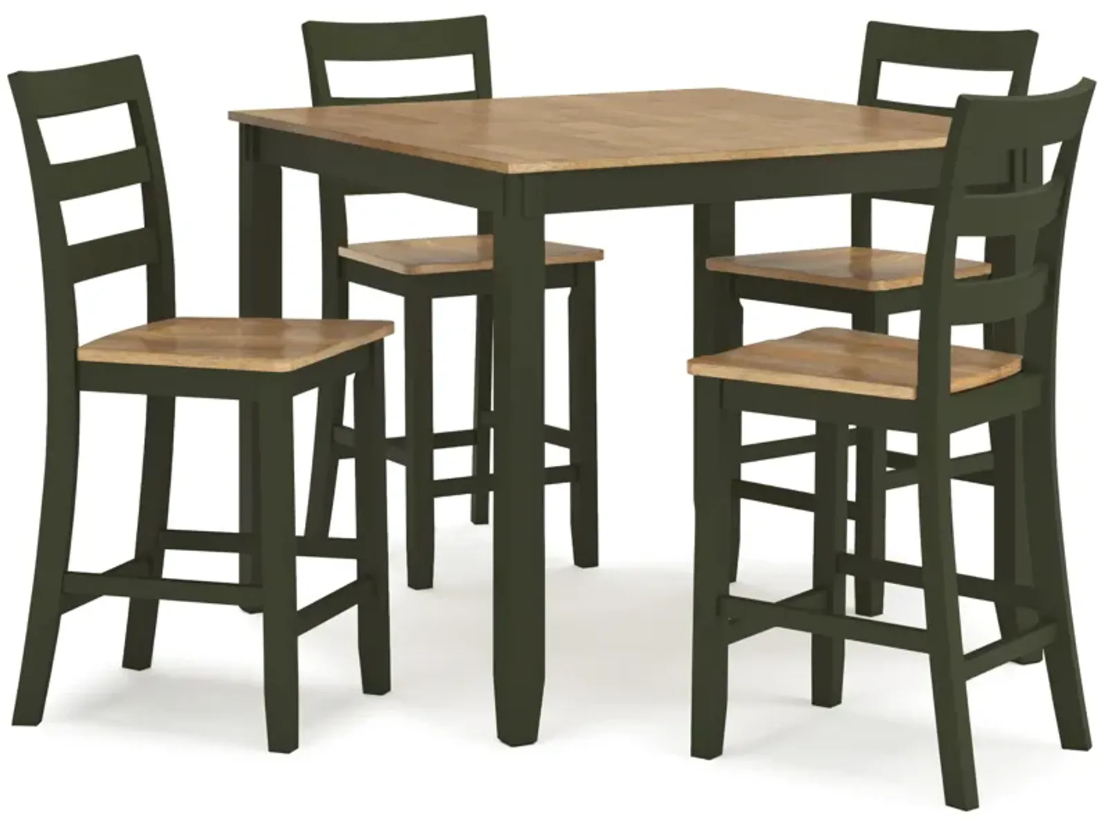 Gesthaven Green 5-Piece Counter Height Dining Set