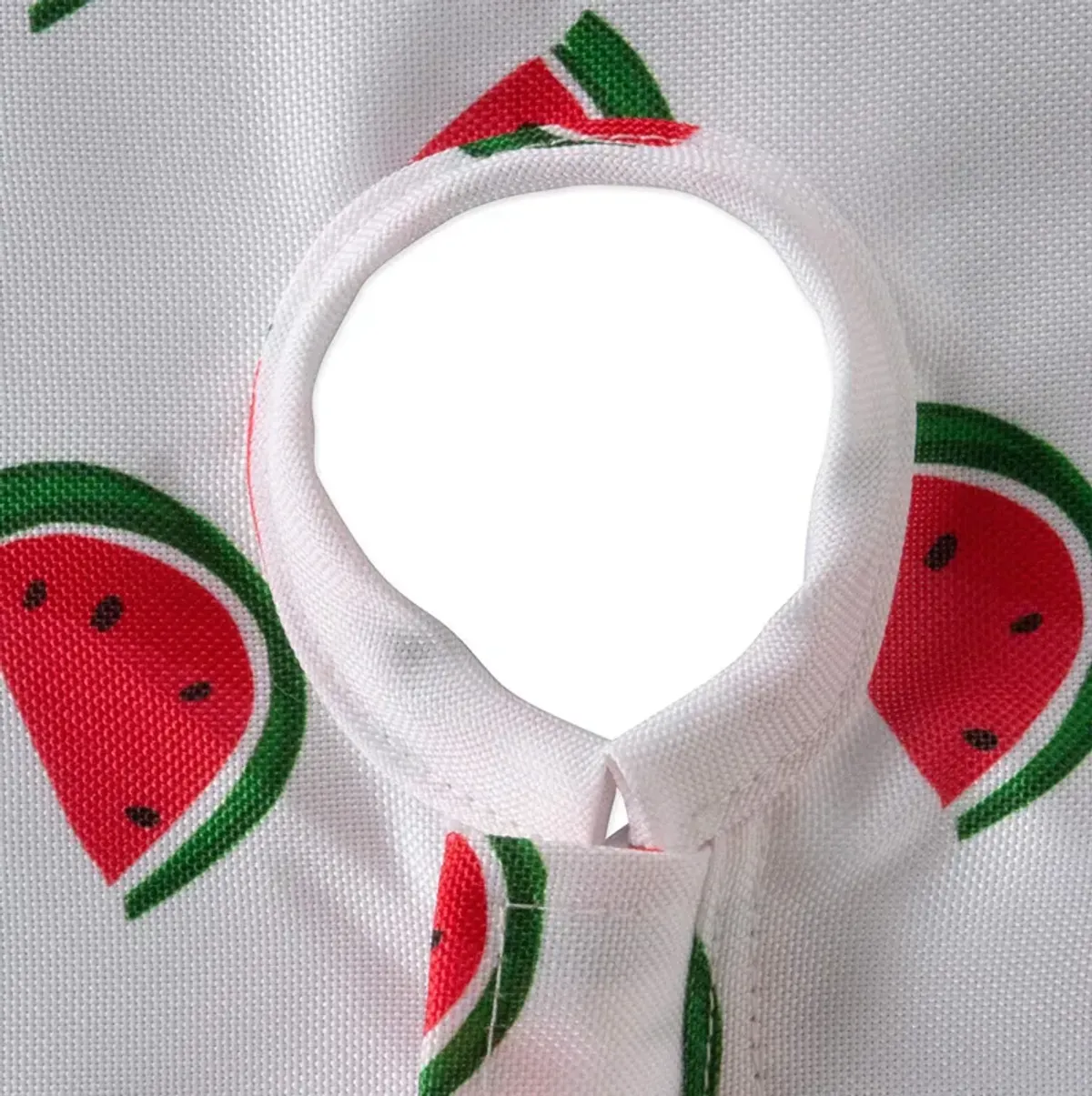 60" Zippered Round Outdoor Tablecloth with Watermelon Print Design