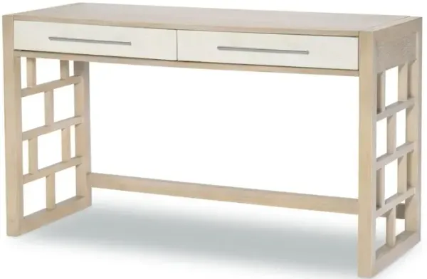 Legacy Classic Biscayne Desk - 2 Drawer, Malabar with Alabaster Fronts