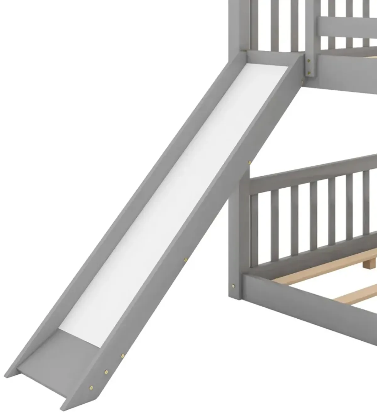 Full Over Full Bunk Bed With Convertible Slide And Ladder