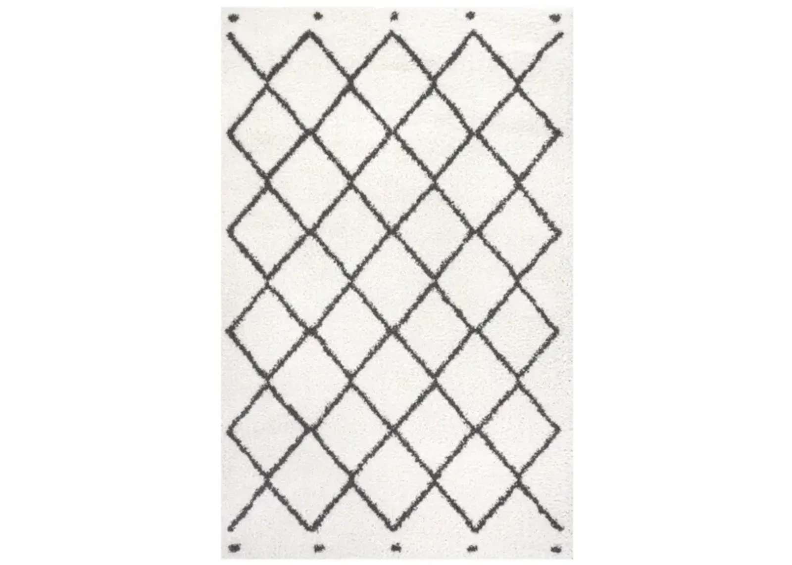 Cami Moroccan Style Diamond Shag Area Rug