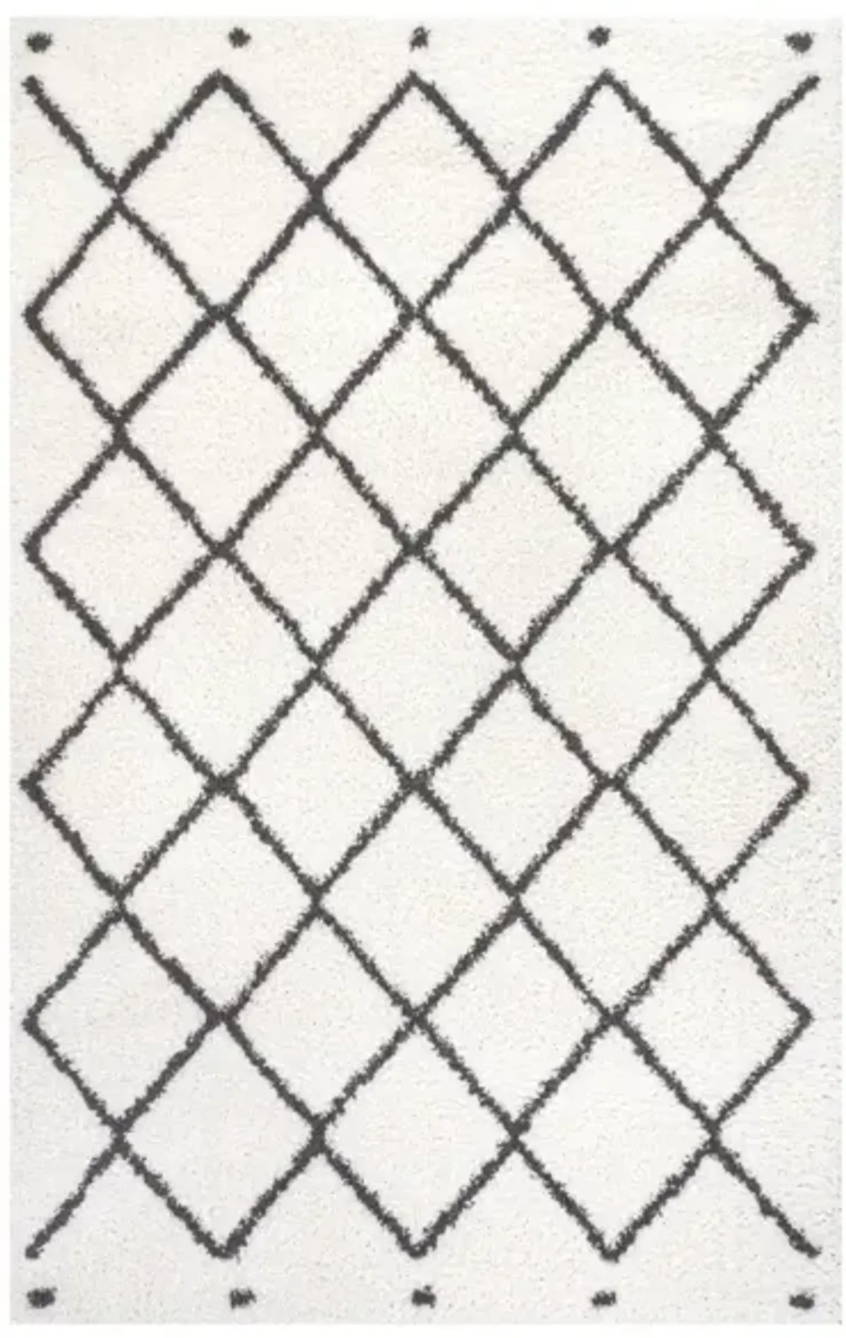 Cami Moroccan Style Diamond Shag Area Rug