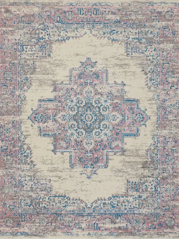 Grafix GRF14 Ivory/Pink 8' x Round Rug