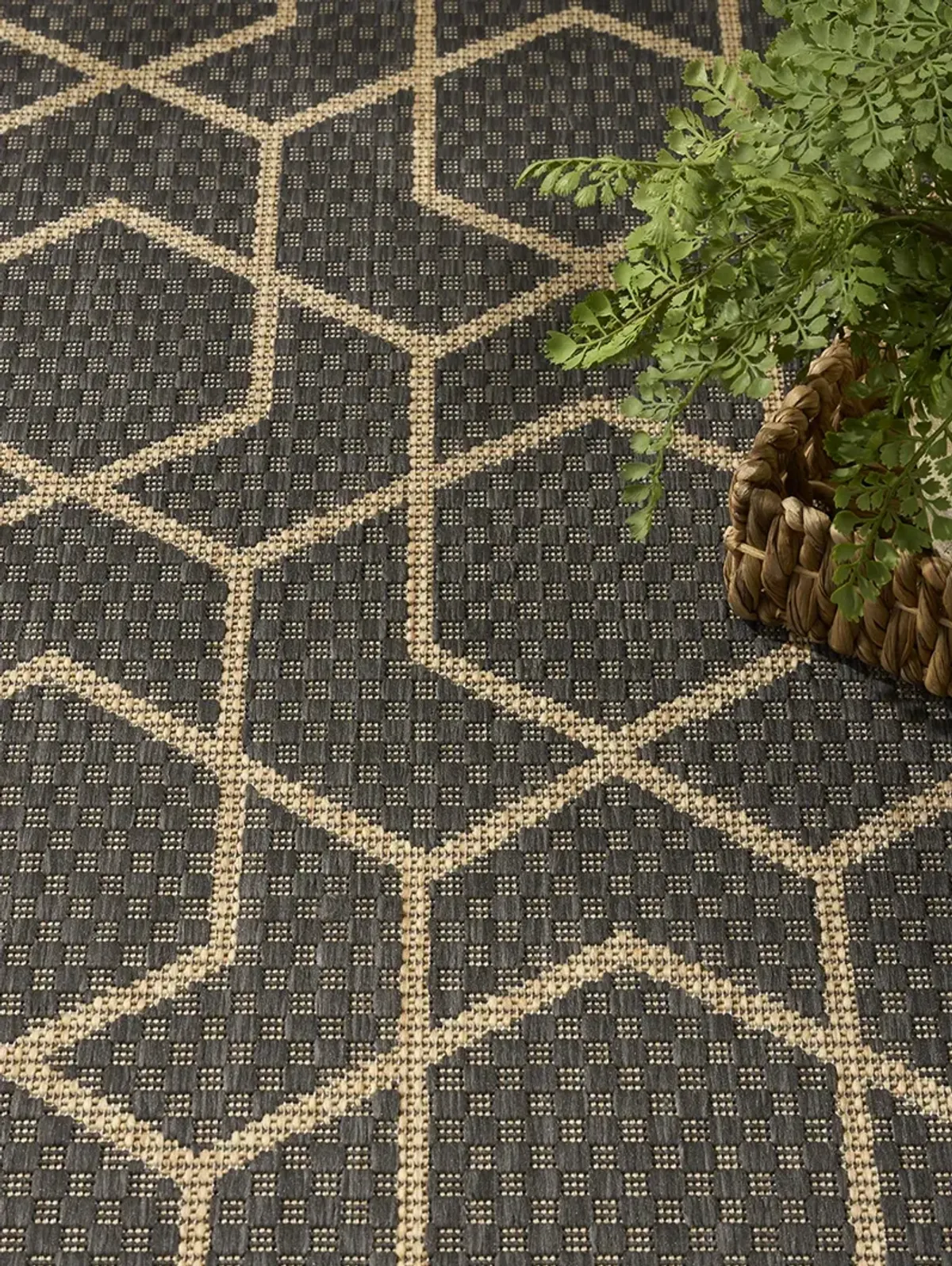 Horizon Indoor/Outdoor HOZ01 Charcoal 6' x 9' Rug