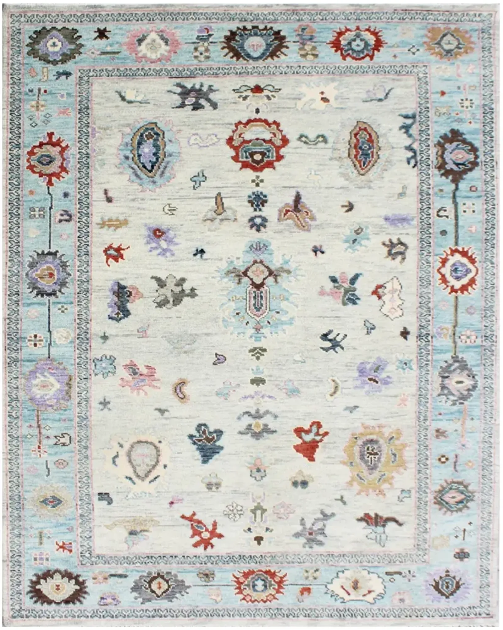 Samarkand SAM42626 Light Blue 8" x 10" Rug