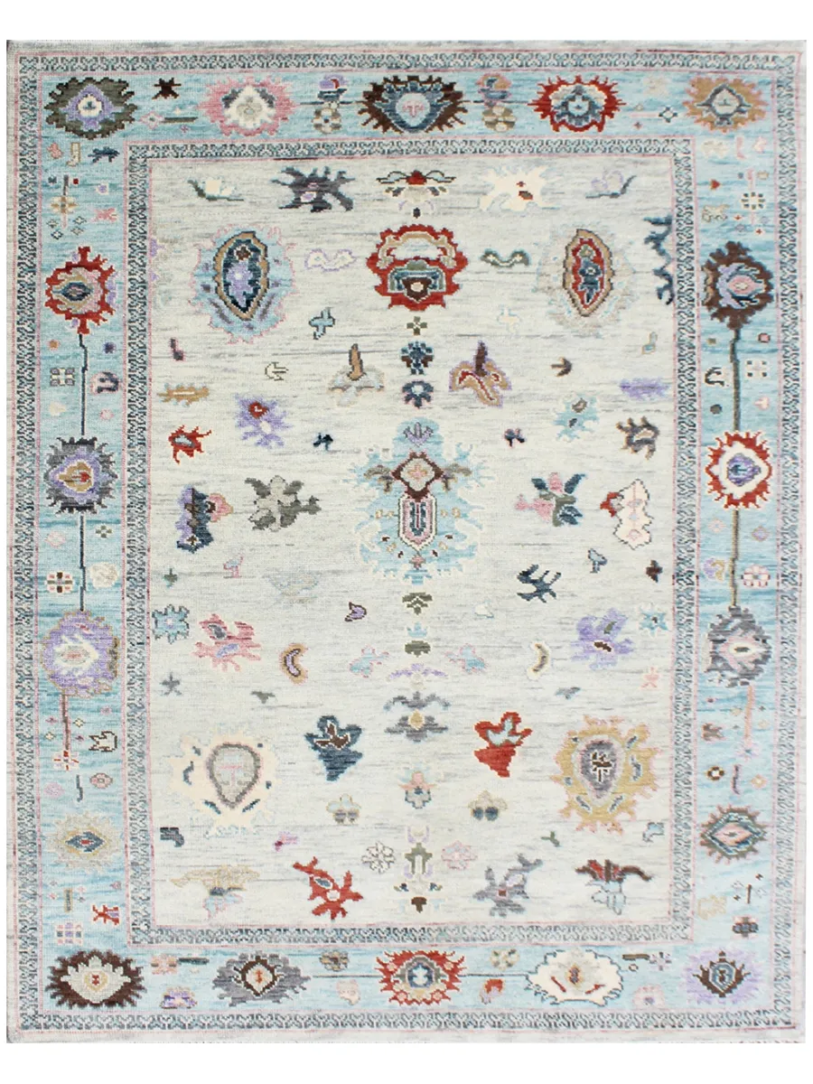 Samarkand SAM42626 Light Blue 8" x 10" Rug