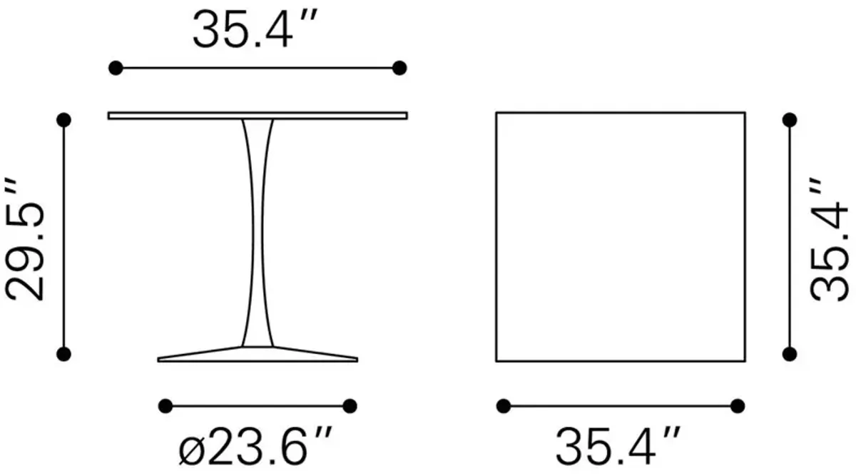 Belen Kox Rustic Square Dining Table, Belen Kox