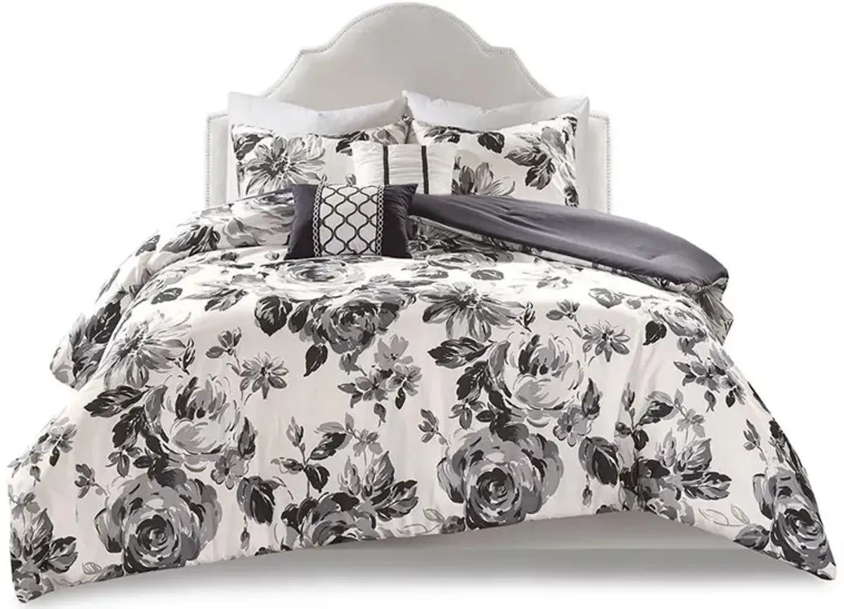 Belen Kox Intelligent Design Dorsey Floral Print Comforter Set, Belen Kox