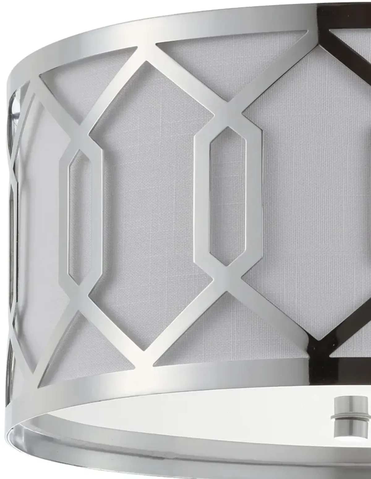 Hex Metal LED Flush Mount