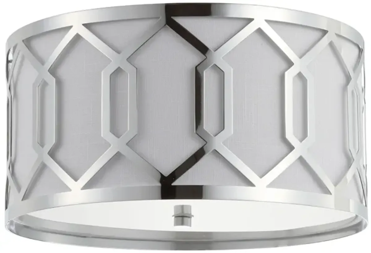 Hex Metal LED Flush Mount