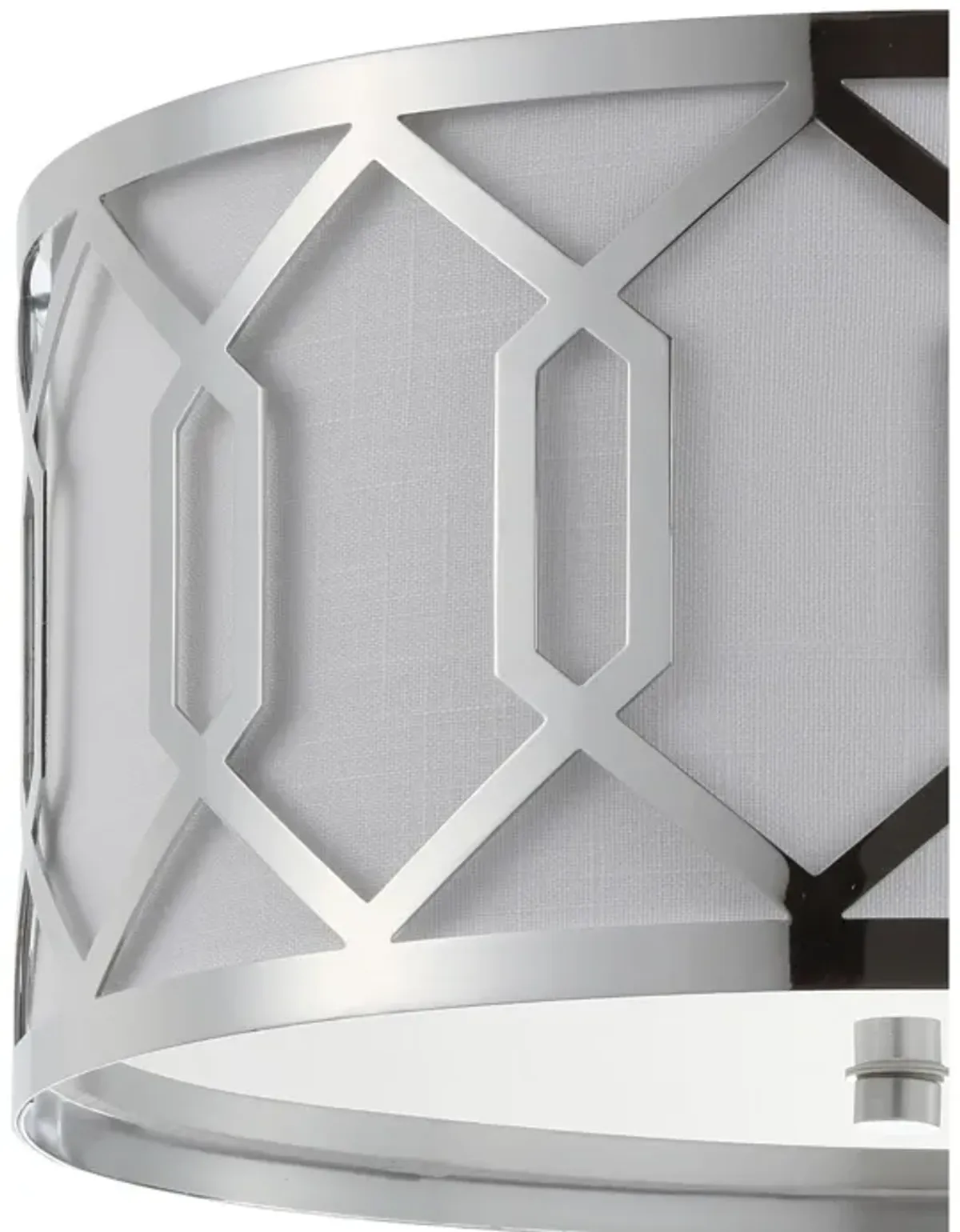 Hex Metal LED Flush Mount