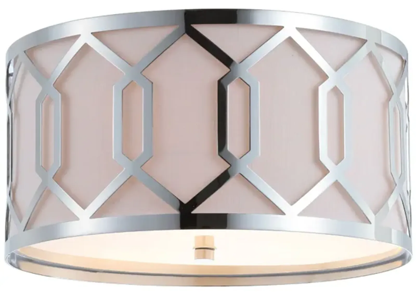 Hex Metal LED Flush Mount