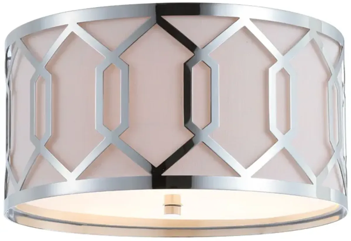 Hex Metal LED Flush Mount