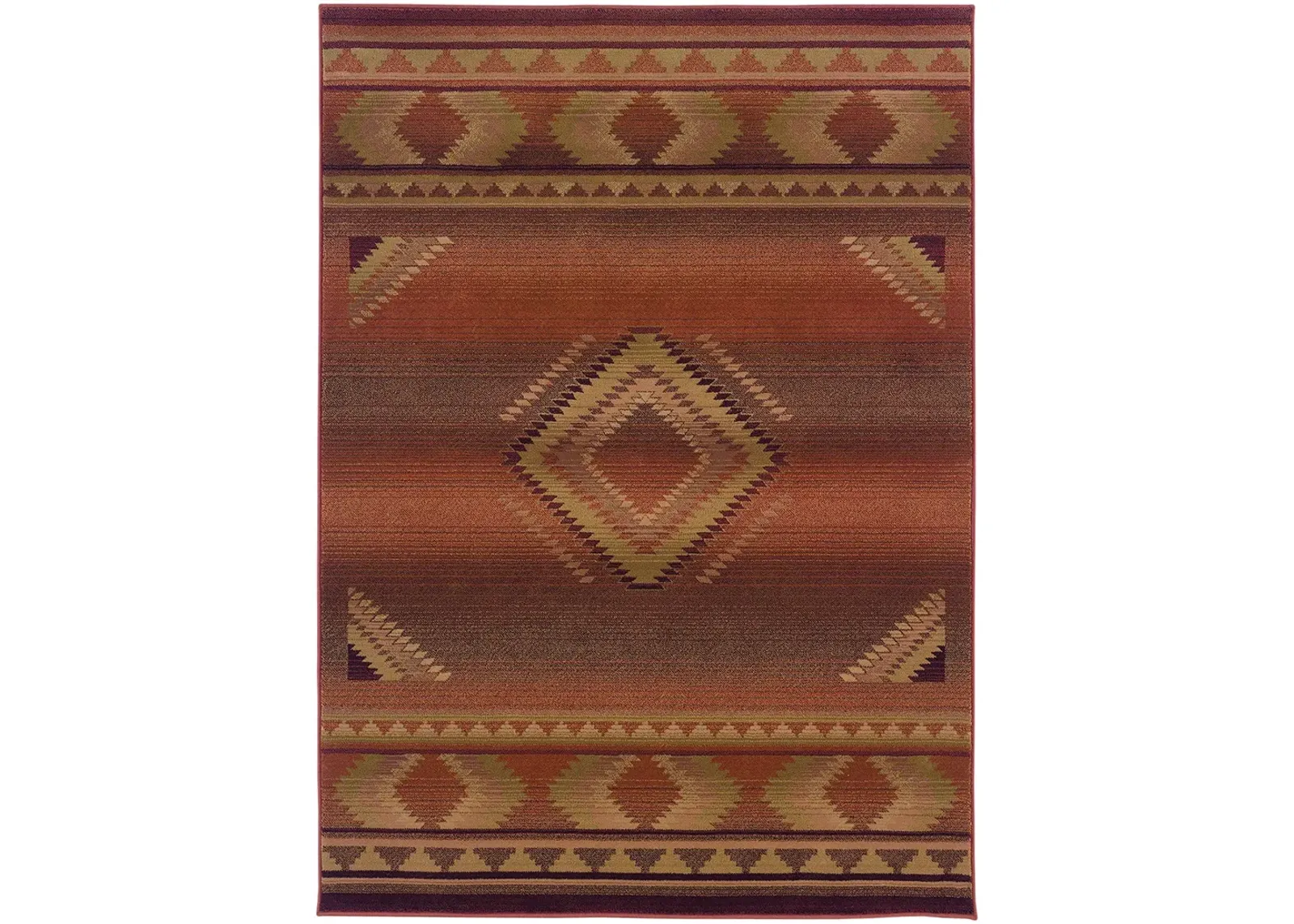 Generations 7'10" x 11' Red Rug