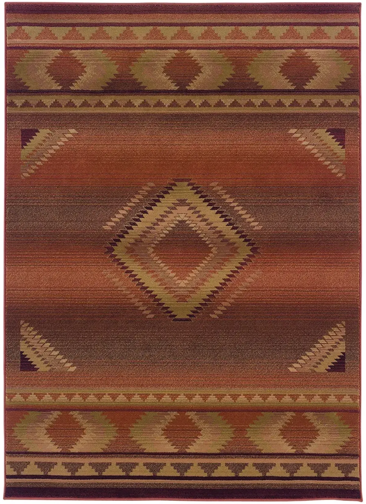 Generations 7'10" x 11' Red Rug