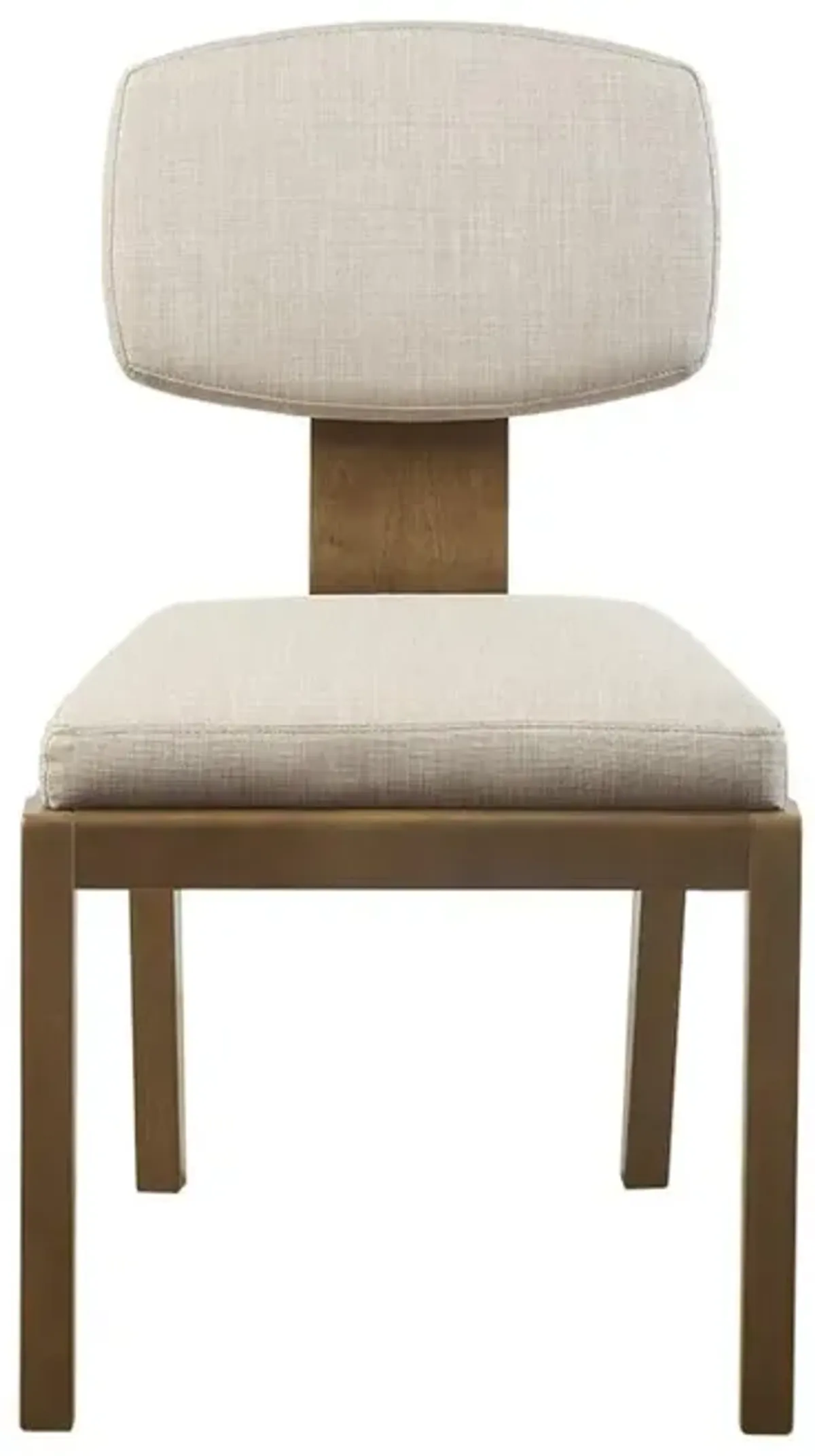 Belen Kox Armless Upholstered Dining Chair Set of 2, Tan, 20x23x34, Belen Kox