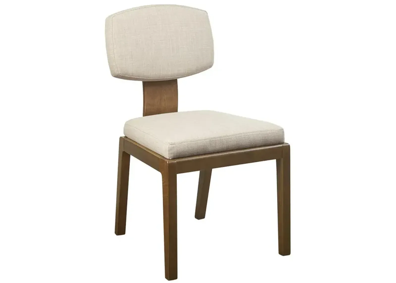 Belen Kox Armless Upholstered Dining Chair Set of 2, Tan, 20x23x34, Belen Kox