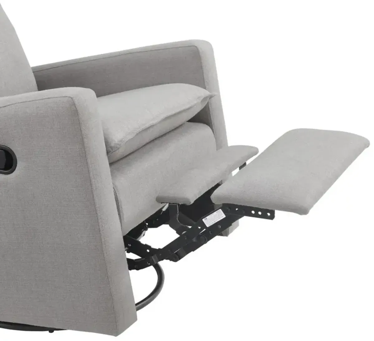 Oxford Baby Uptown Swivel Rocker / Recliner Gray