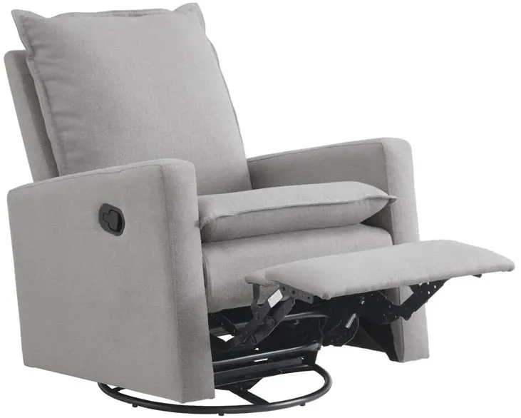 Oxford Baby Uptown Swivel Rocker / Recliner Gray