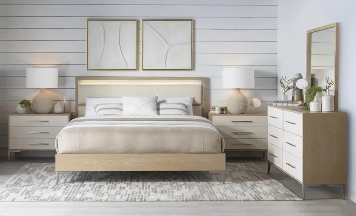 Biscayne Upholstered Queen Panel Bed