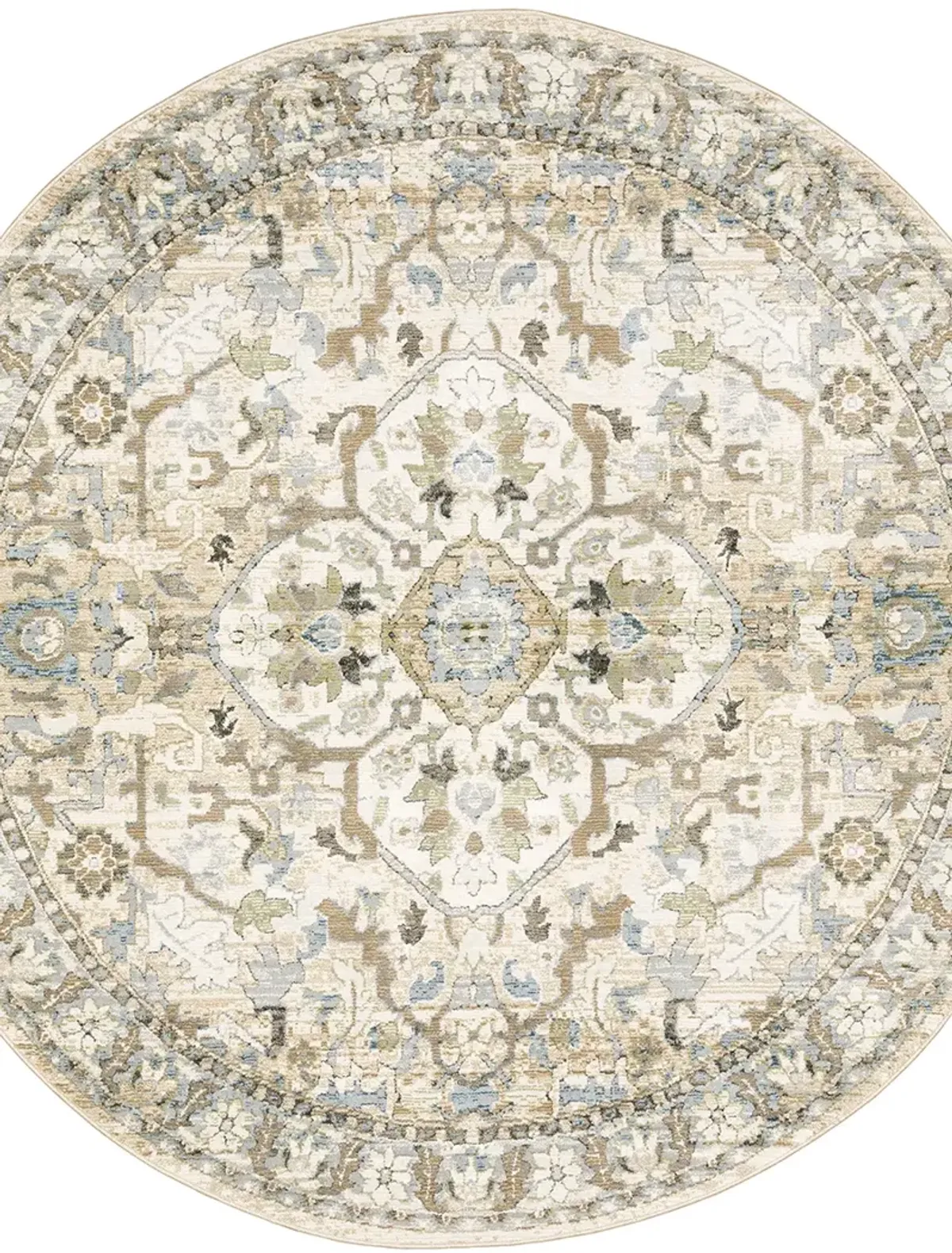 Andorra 1'10" x 3'2" Beige Rug