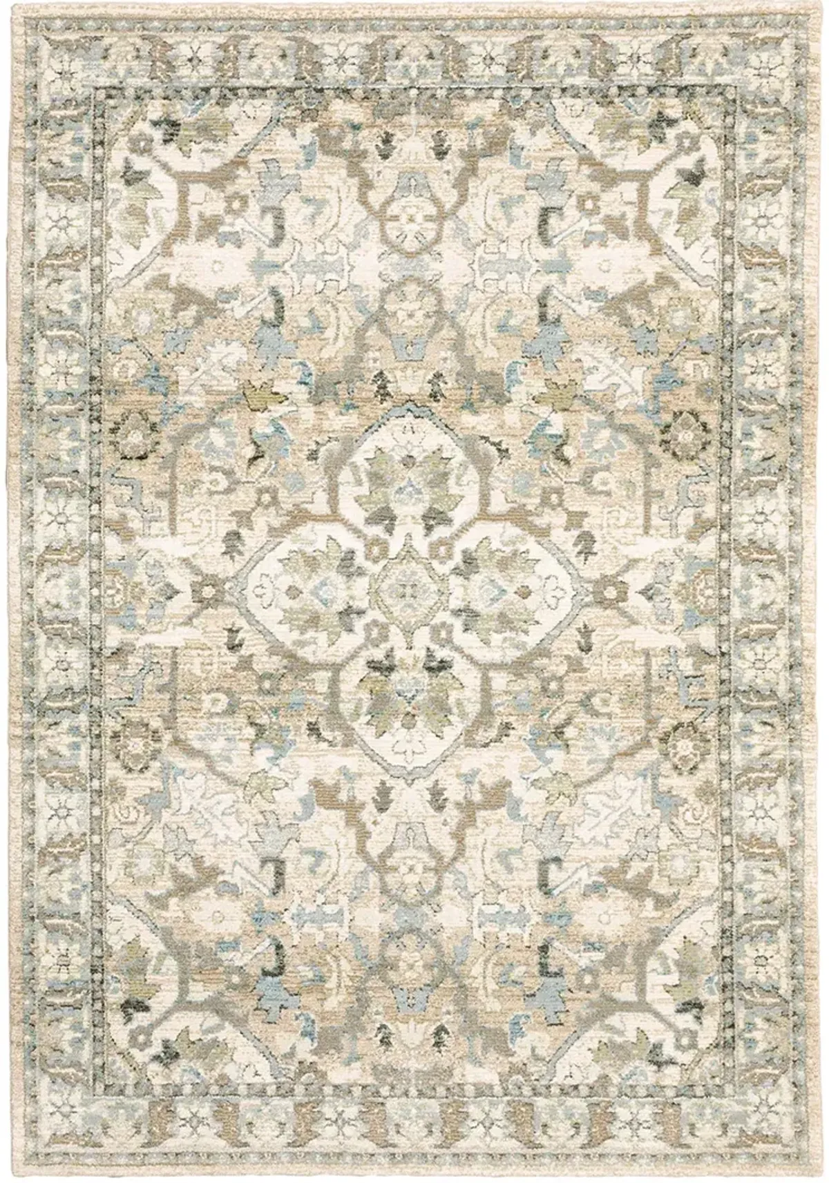 Andorra 1'10" x 3'2" Beige Rug