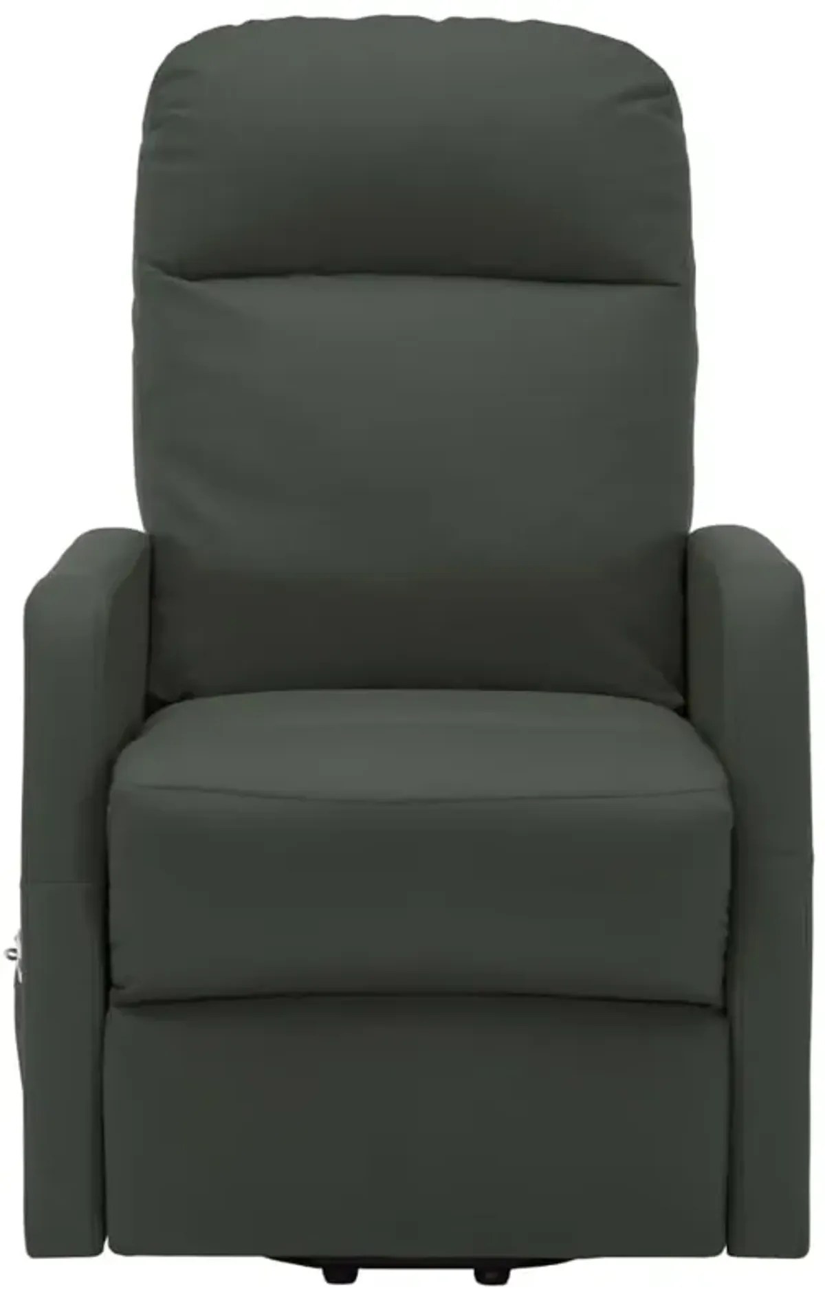 Power Lift Massage Recliner Anthracite Faux Leather