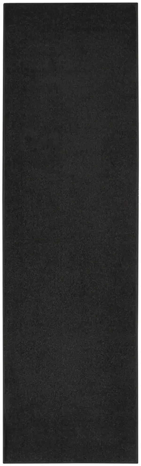 Nourison Essentials NRE01 Black 2'2" x 12' Rug
