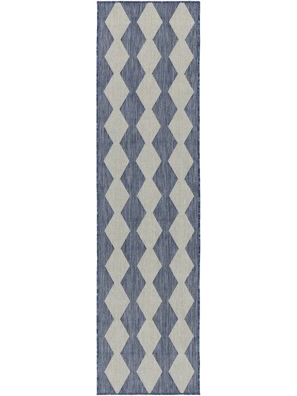 Positano POS04 Navy/Blue 2'2" x 10' Rug