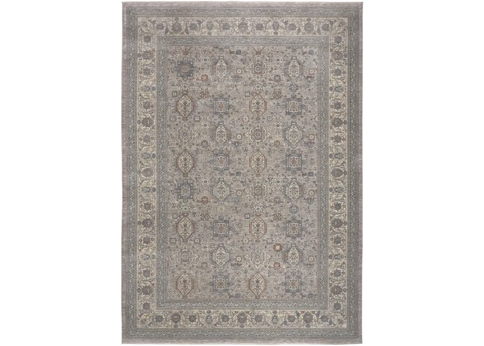 Marquette 3761F Taupe/Silver/Blue 2'8" x 8' Rug