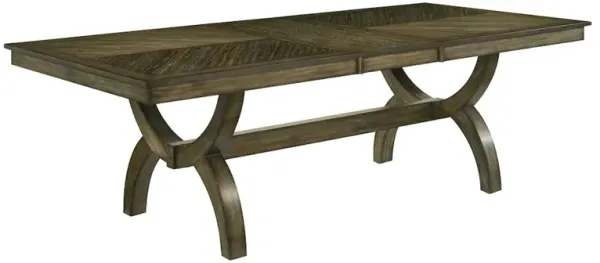 Best Quality Furniture Big extendable wood dining table with leaf