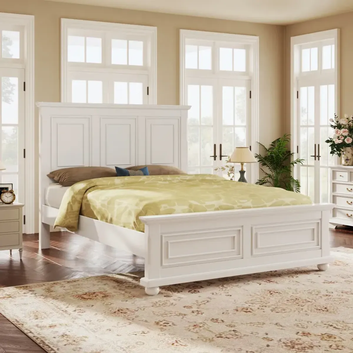 Merax Traditional Vintage Wood Platform Bed