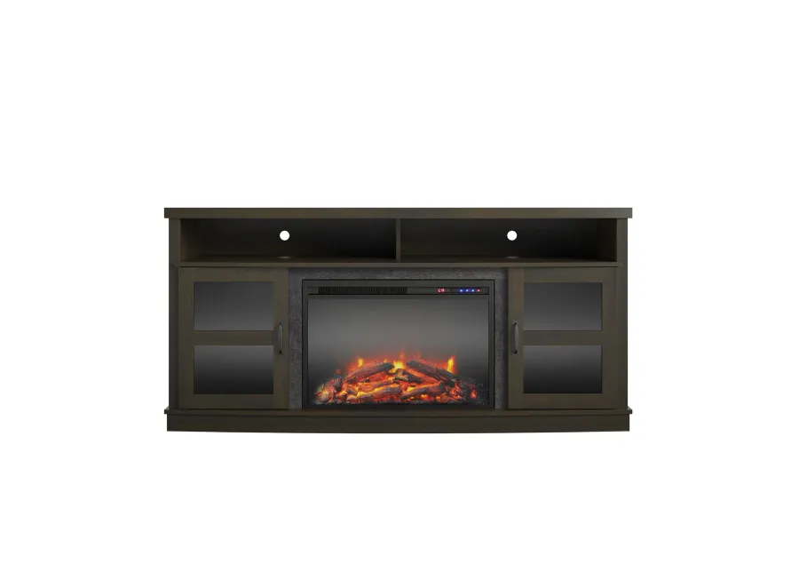 Ayden Park Fireplace Space Heater TV Stand for TVs up to 65"